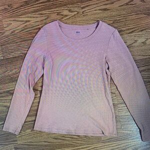 Elegant Pink Long Sleeve Tee